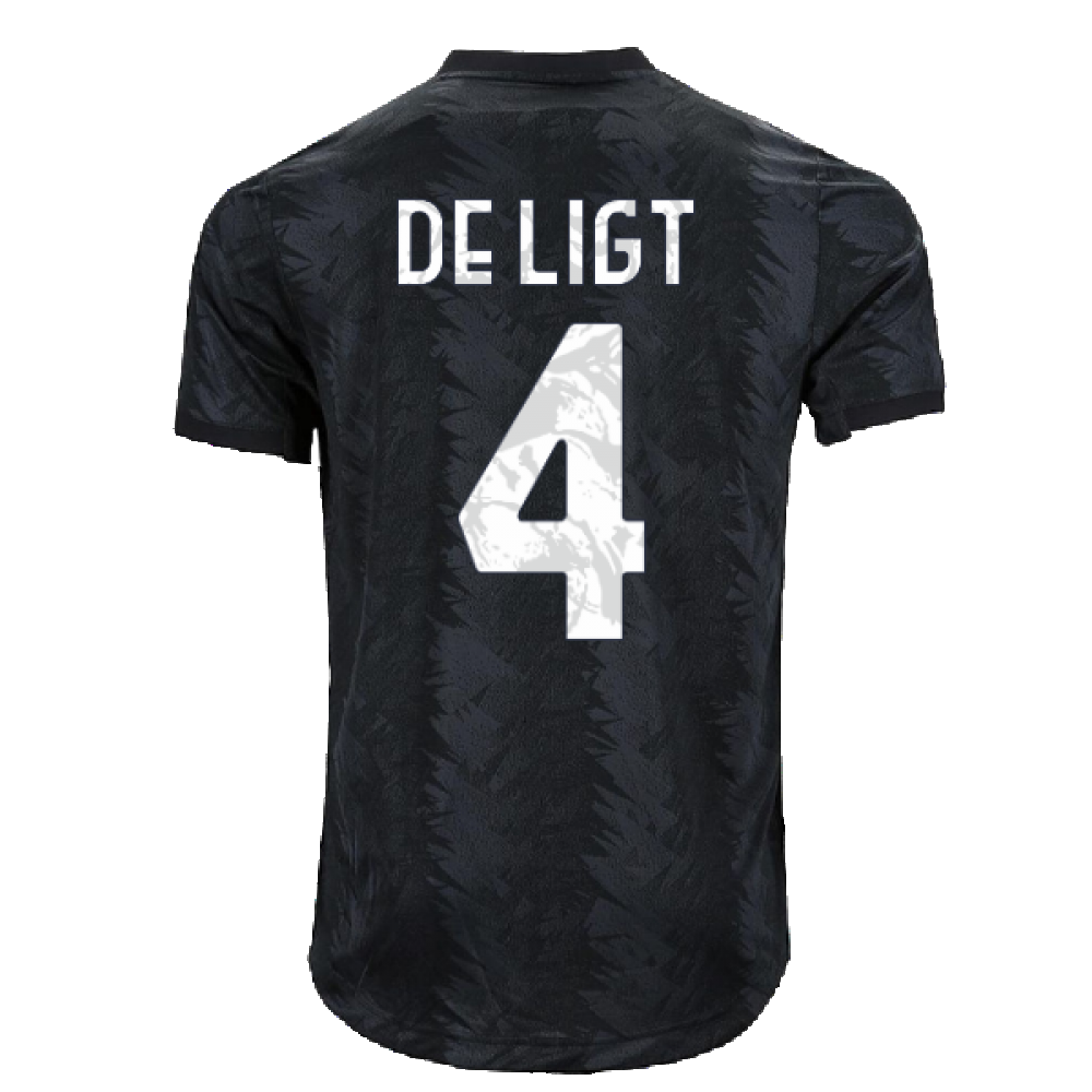 2022-2023 Juventus Authentic Away Shirt (DE LIGT 4)