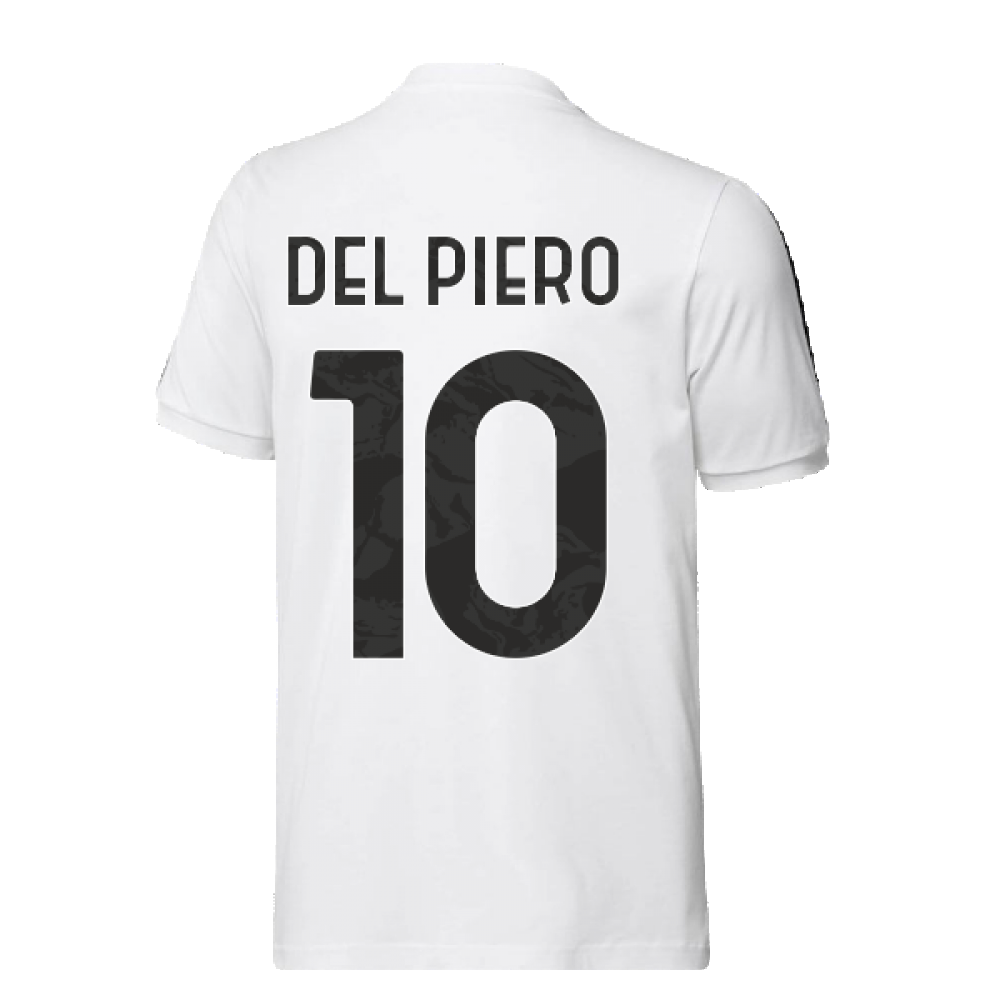 2022-2023 Juventus DNA 3S Tee (White) (DEL PIERO 10)