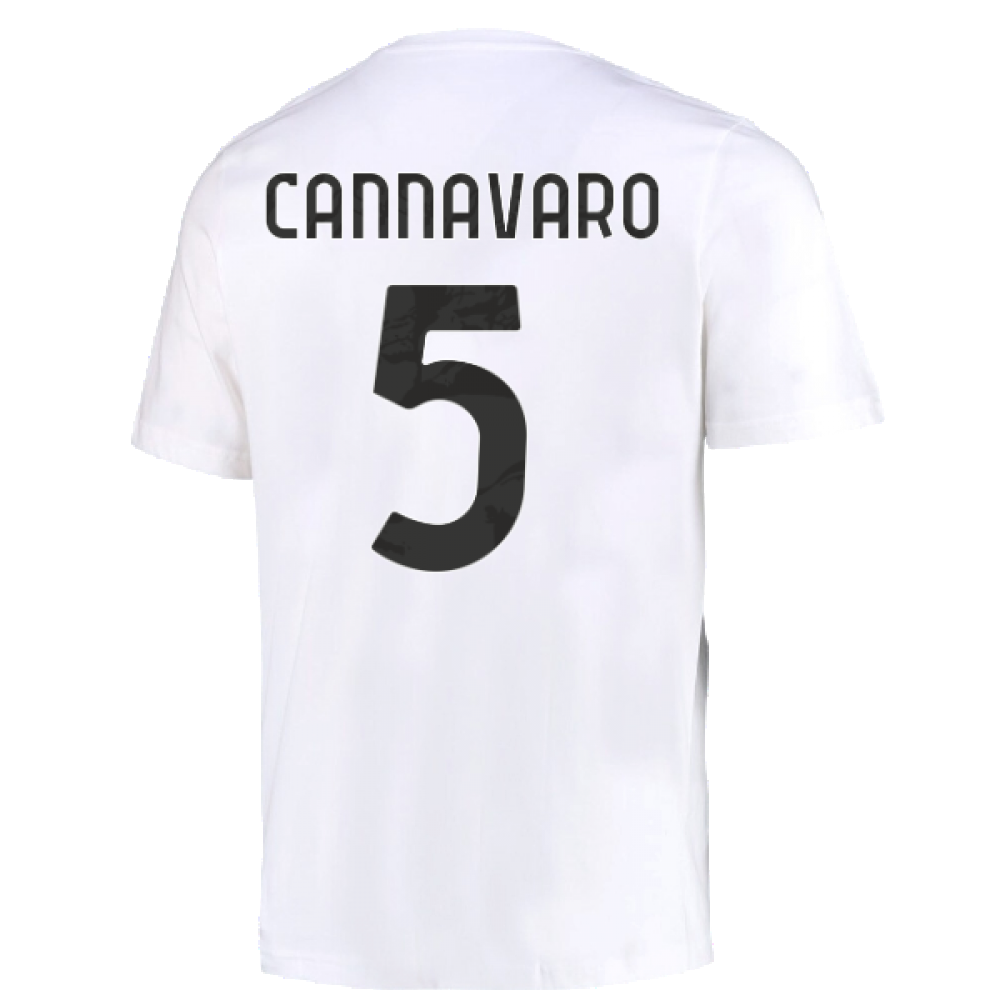 2022-2023 Juventus DNA Graphic Tee (White) (CANNAVARO 5)