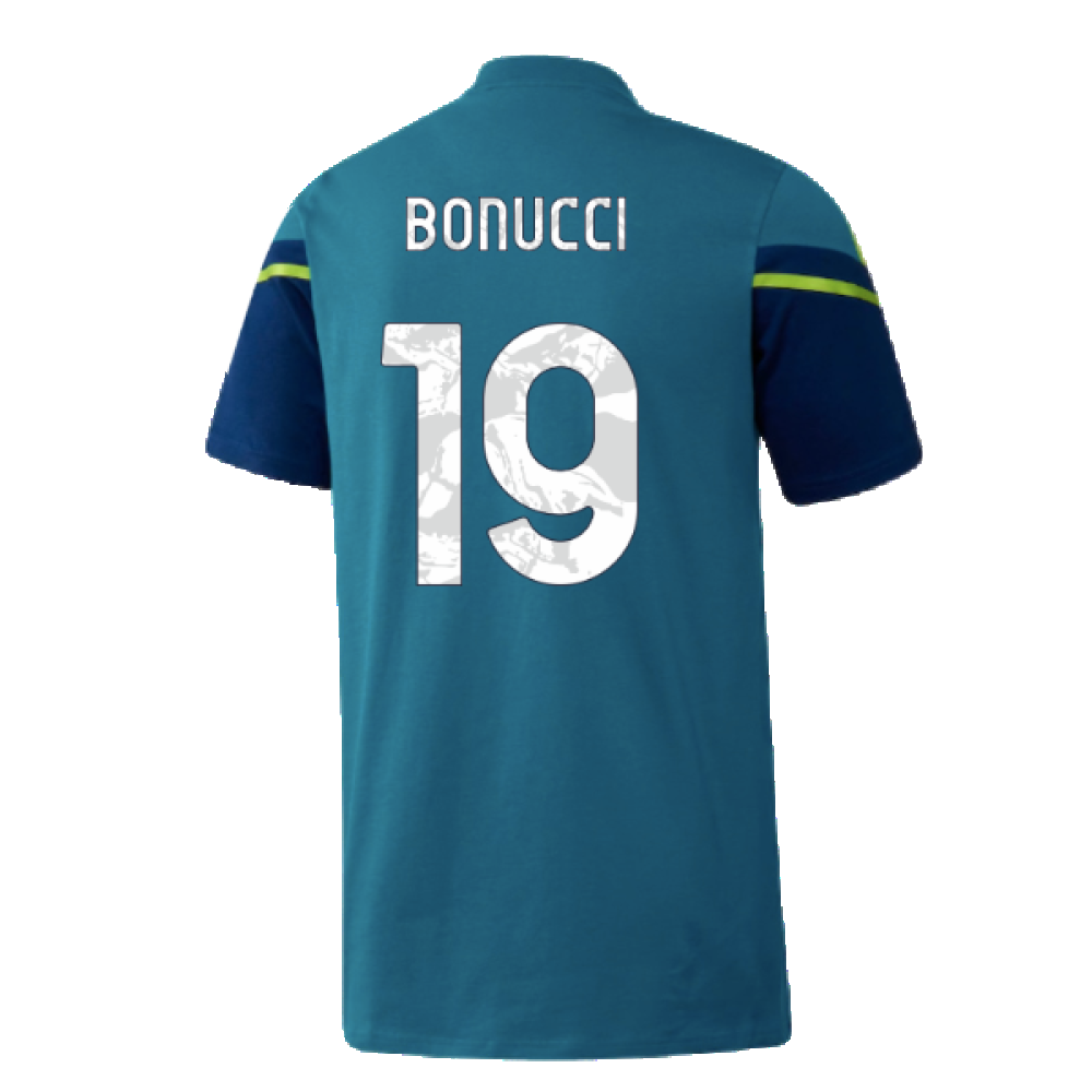 2022-2023 Juventus Training Shirt (Active Teal) - Kids (BONUCCI 19)