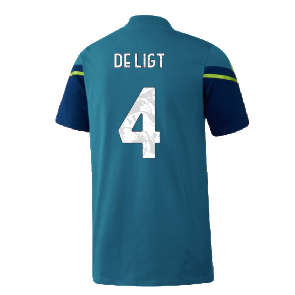 2022-2023 Juventus Training Shirt (Active Teal) - Kids (DE LIGT 4)