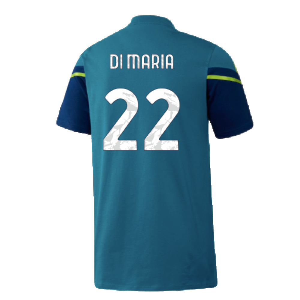 2022-2023 Juventus Training Shirt (Active Teal) - Kids (DI MARIA 22)