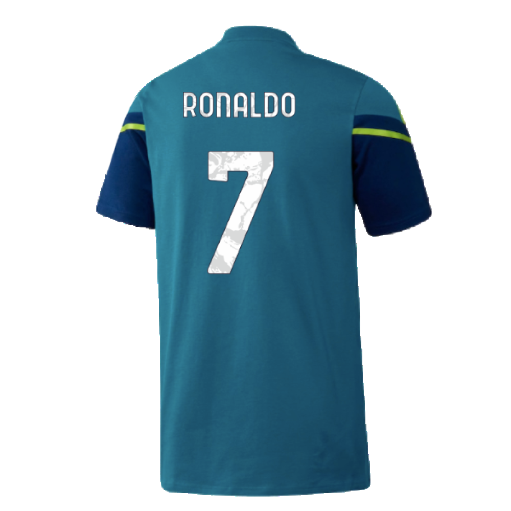 2022-2023 Juventus Training Shirt (Active Teal) - Kids (RONALDO 7)