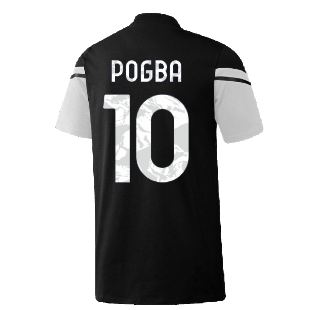 2022-2023 Juventus Training Tee (Black) (POGBA 10)