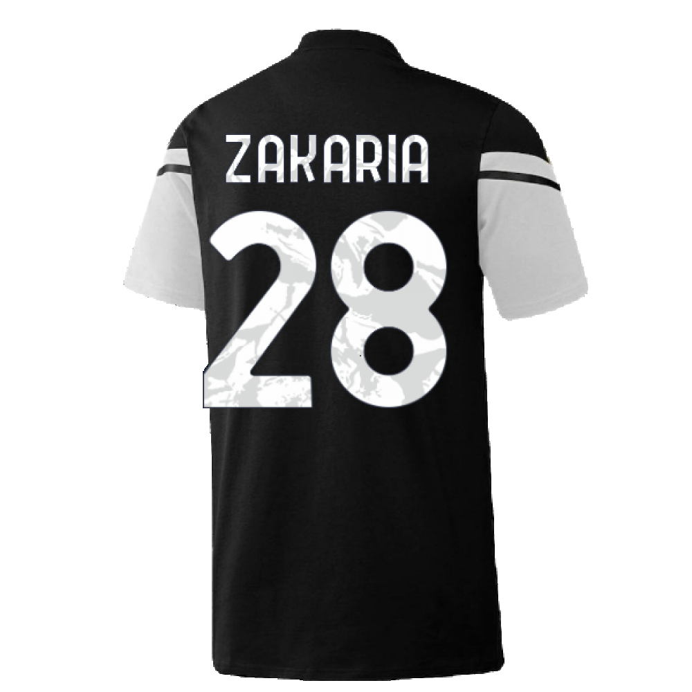 2022-2023 Juventus Training Tee (Black) (ZAKARIA 28)