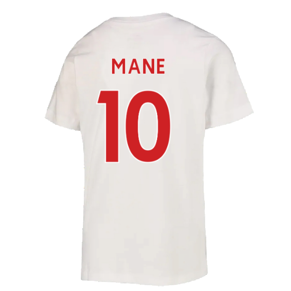 2022-2023 Liverpool Crest Tee (White) - Kids (MANE 10)