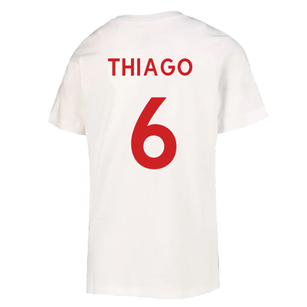 2022-2023 Liverpool Crest Tee (White) (THIAGO 6)