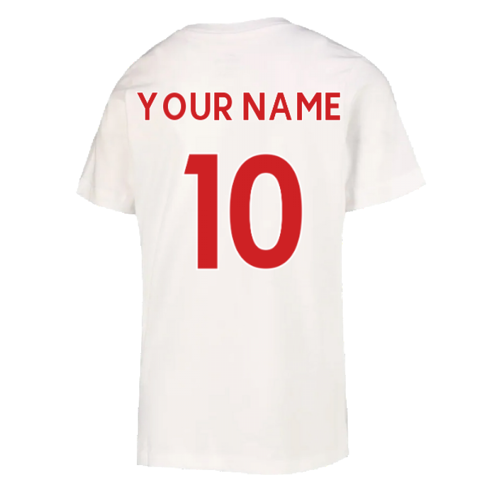 2022-2023 Liverpool Crest Tee (White) (Your Name)