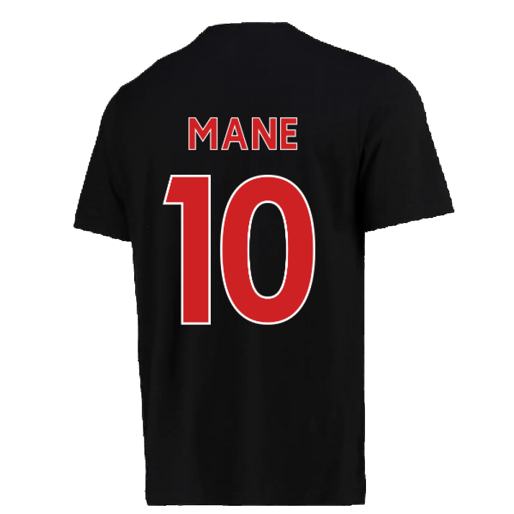 2022-2023 Liverpool Graphic Tee (Black) (MANE 10)