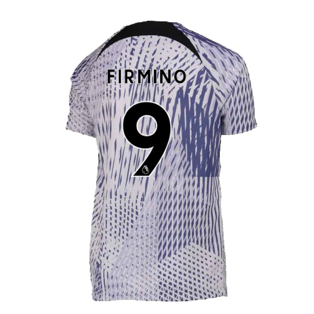 2022-2023 Liverpool Pre-Match Training Shirt (Pure Violet) - Kids (FIRMINO 9)