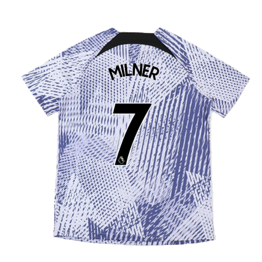 2022-2023 Liverpool Pre-Match Training Shirt (Pure Violet) (MILNER 7)