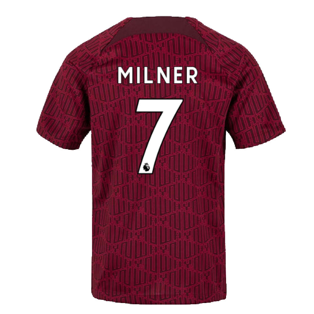 2022-2023 Liverpool Pre-Match Training Shirt (Red) - Kids (MILNER 7)