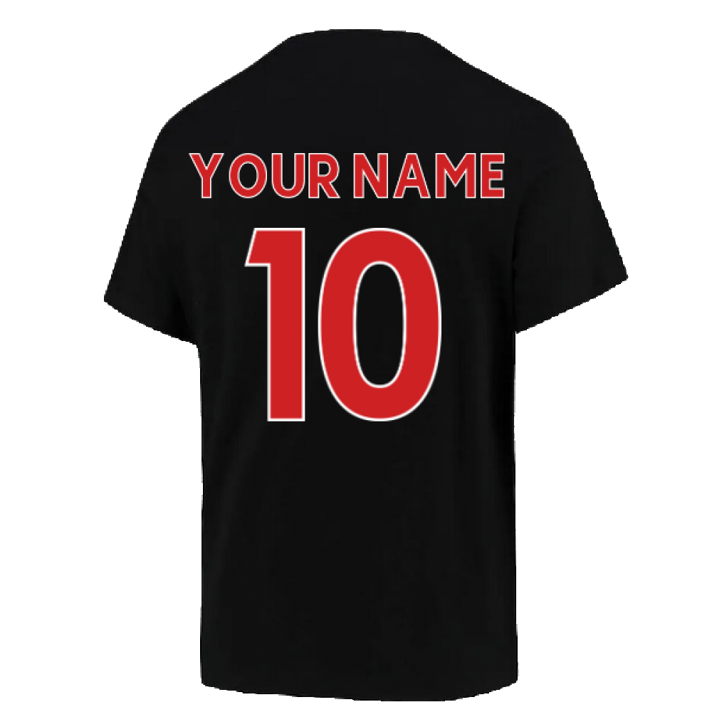 2022-2023 Liverpool Swoosh Tee (Black) (Your Name)