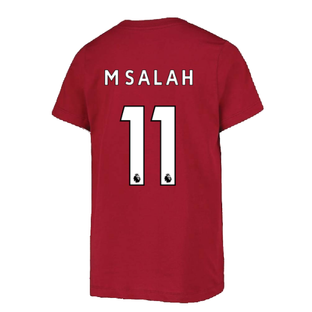 2022-2023 Liverpool Swoosh Tee (Red) - Kids (M SALAH 11)