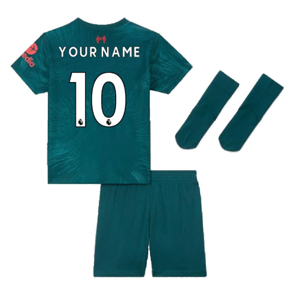 2022-2023 Liverpool Third Little Boys Mini Kit (Your Name)