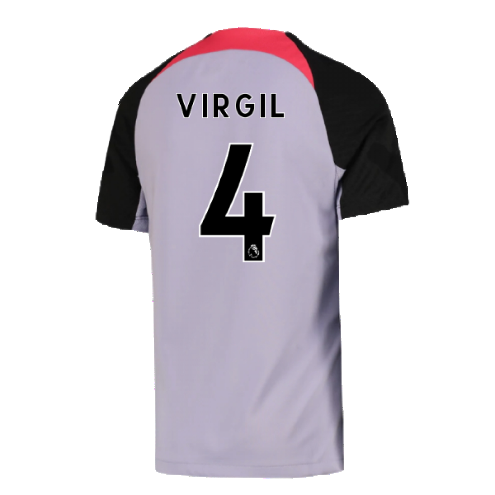 2022-2023 Liverpool Training Shirt (Purple Dawn) - Kids (VIRGIL 4)