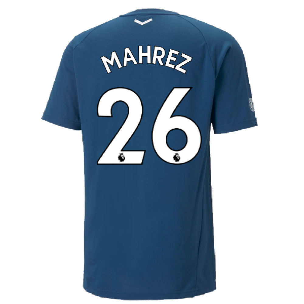 2022-2023 Man City Casuals Tee (Blue) (MAHREZ 26)