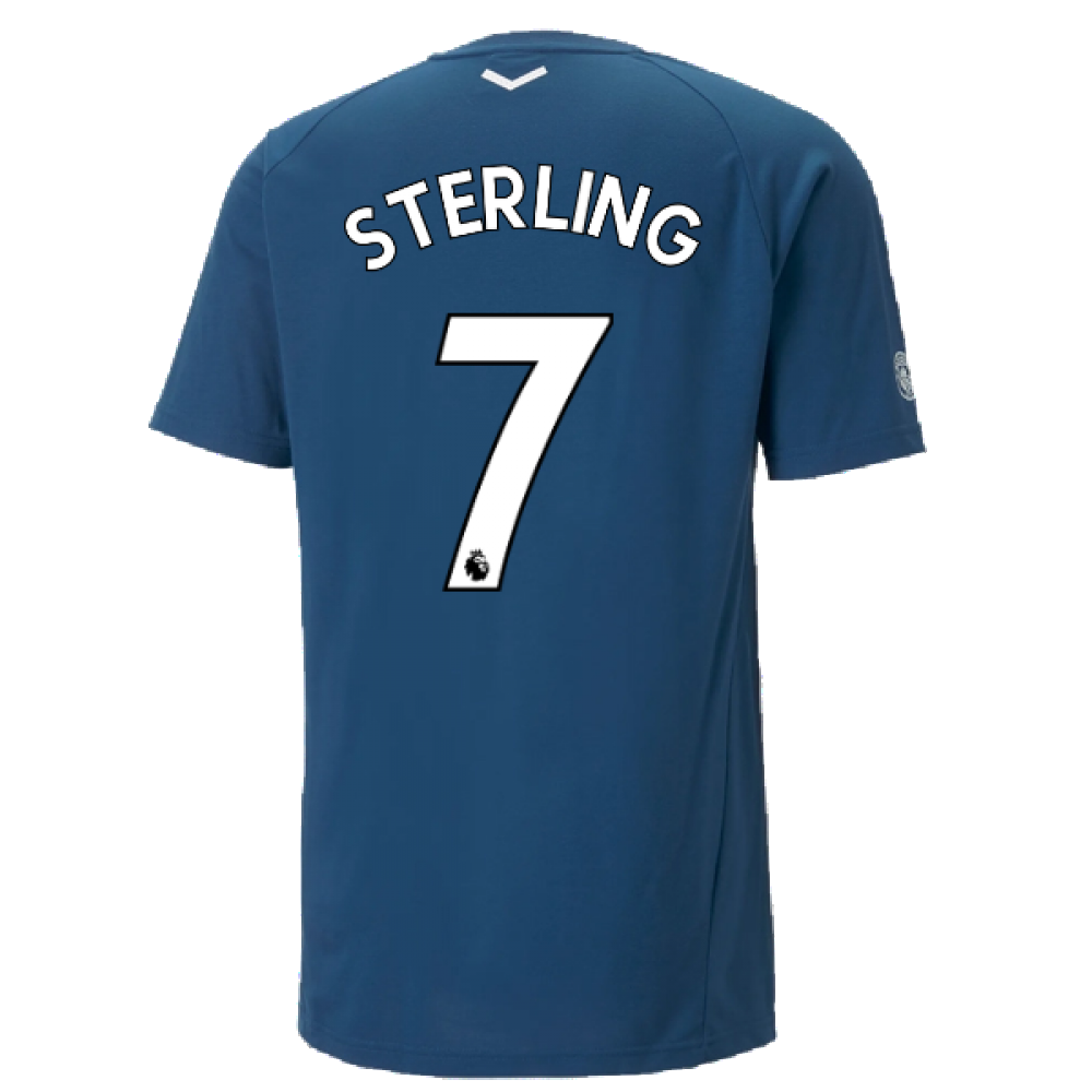 2022-2023 Man City Casuals Tee (Blue) (STERLING 7)