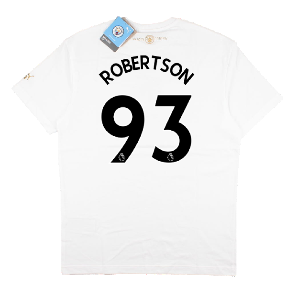 2022-2023 Man City Chinese New Year Tee (White) (Robertson 93)
