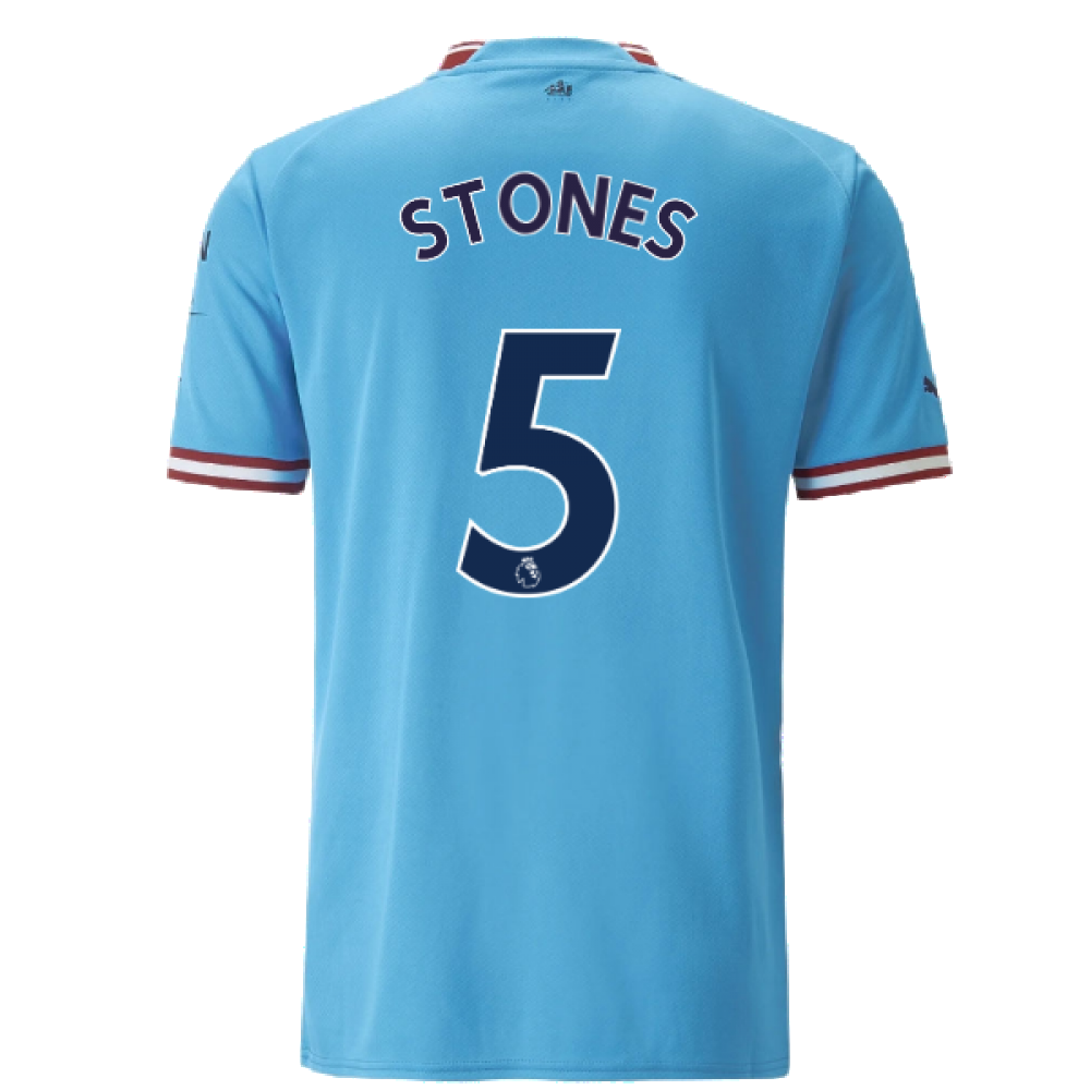 2022-2023 Man City Home Shirt (STONES 5)