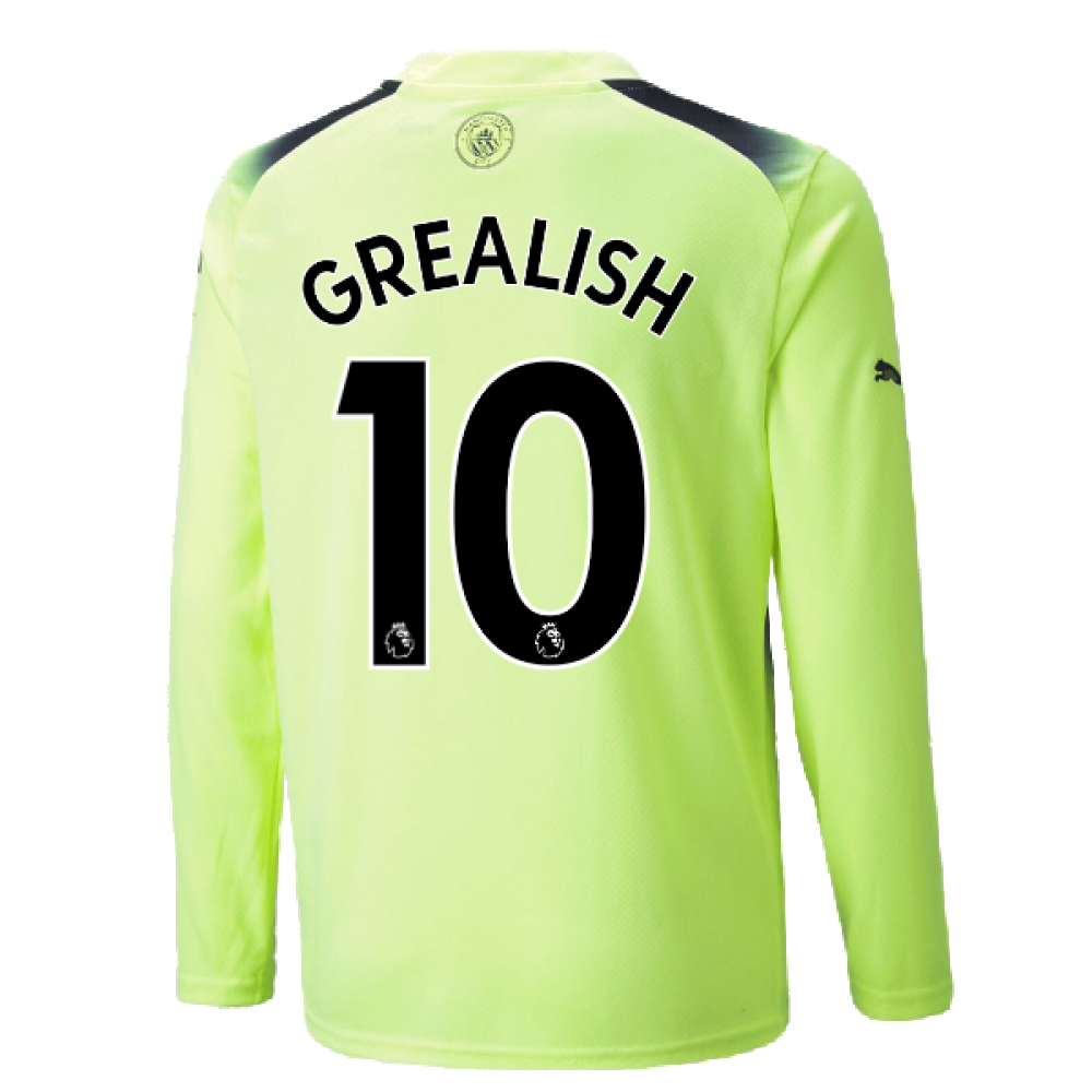 2022-2023 Man City Long Sleeve Third Shirt (GREALISH 10)