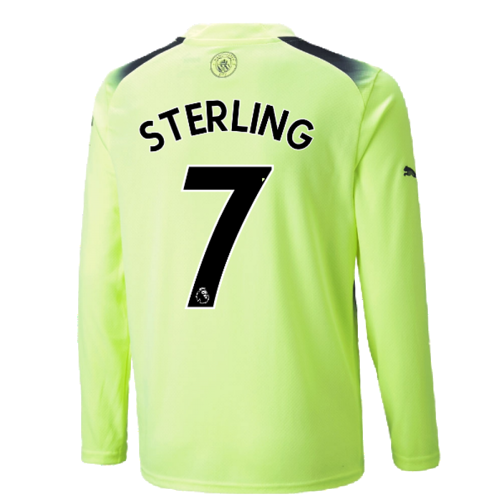 2022-2023 Man City Long Sleeve Third Shirt (STERLING 7)