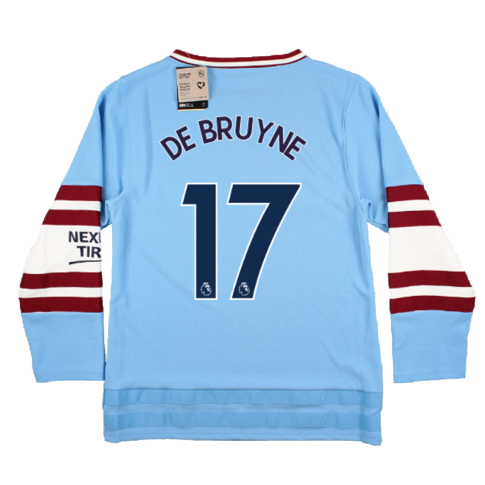 2022-2023 Man City Oversize Winter Jersey (De Bruyne 17)