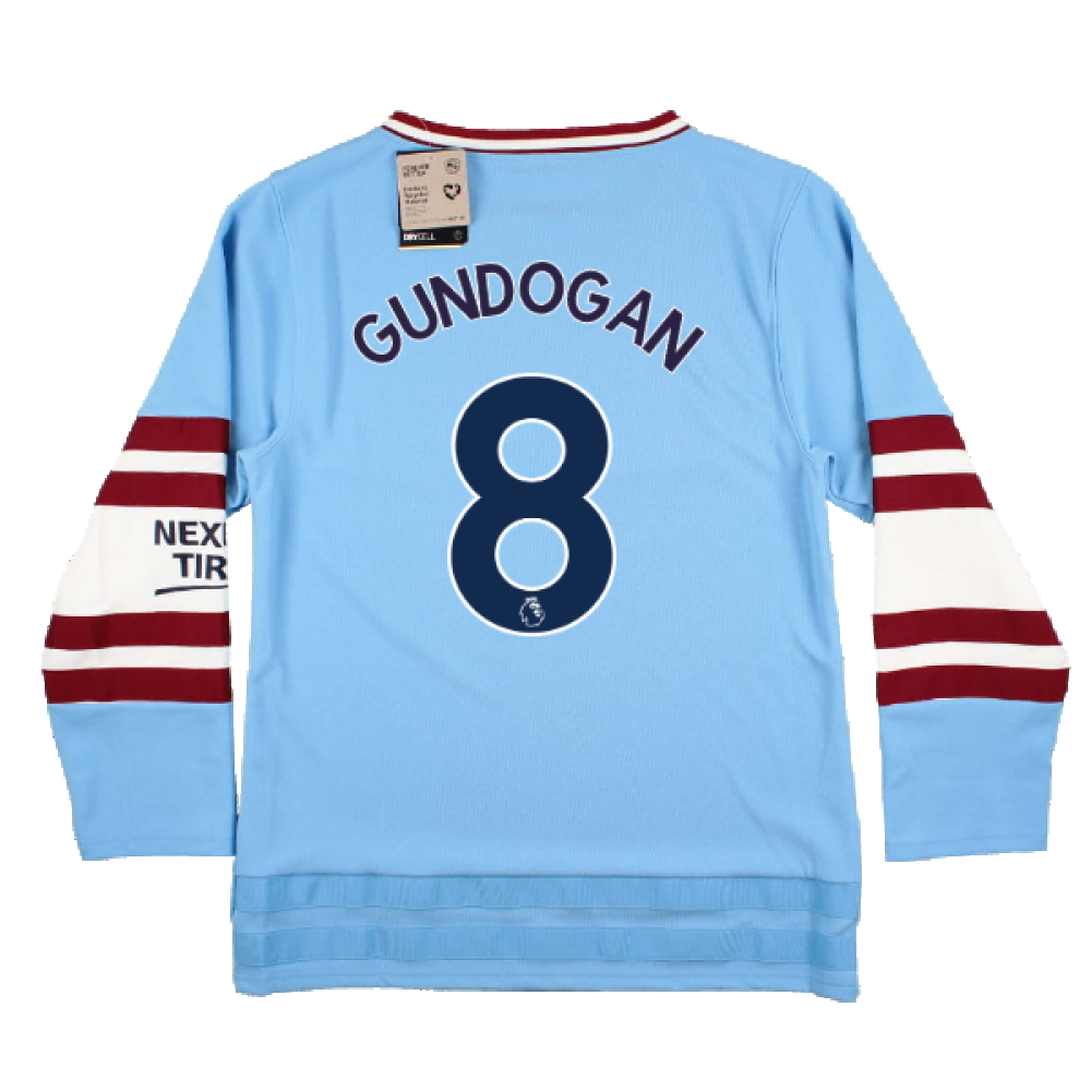 2022-2023 Man City Oversize Winter Jersey (Gundogan 8)