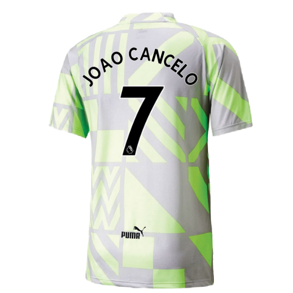 2022-2023 Man City Pre-Match Jersey (Grey Violet) (JOAO CANCELO 7)