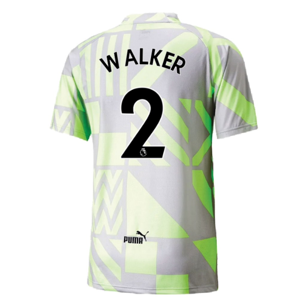 2022-2023 Man City Pre-Match Jersey (Grey Violet) (WALKER 2)