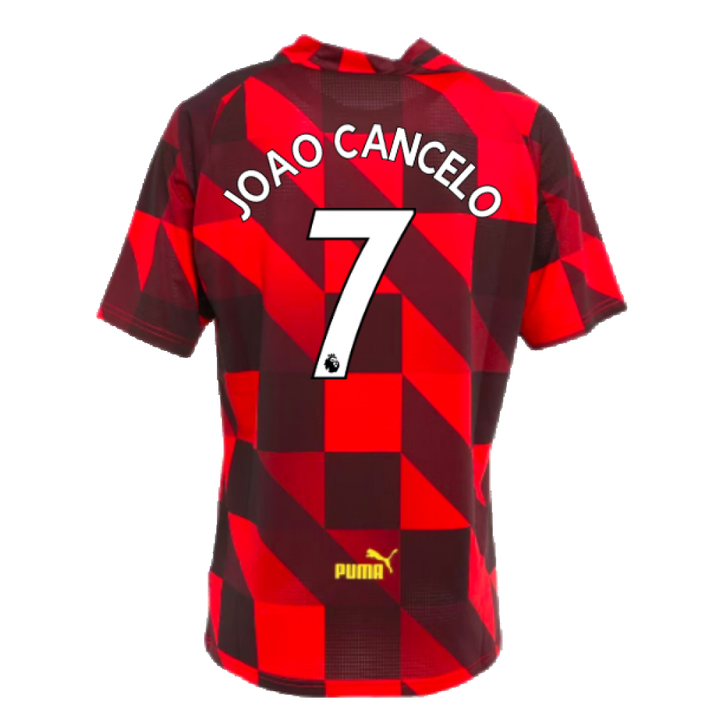 2022-2023 Man City Pre-Match Jersey (Tango Red) (JOAO CANCELO 7)