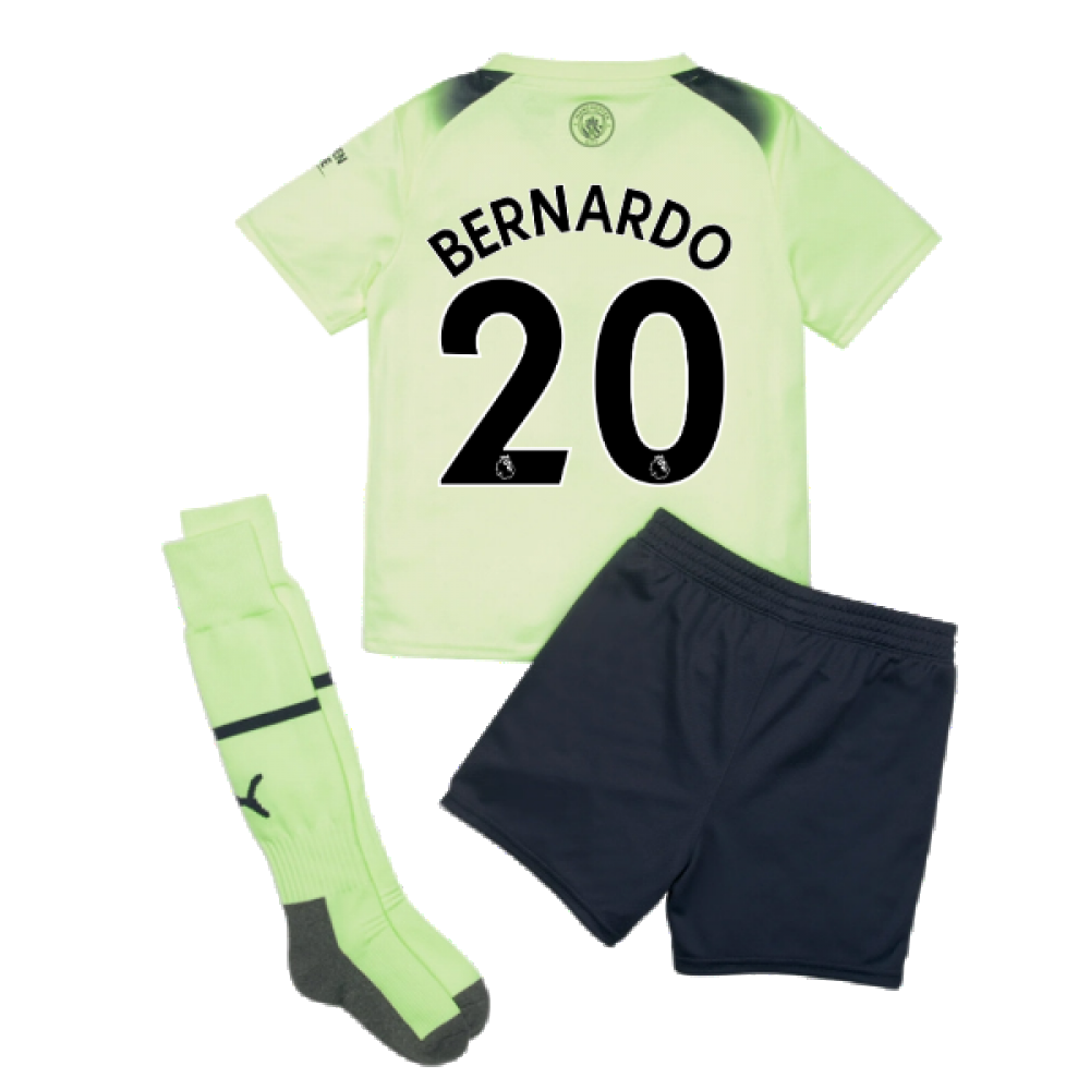 2022-2023 Man City Third Mini Kit (BERNARDO 20)