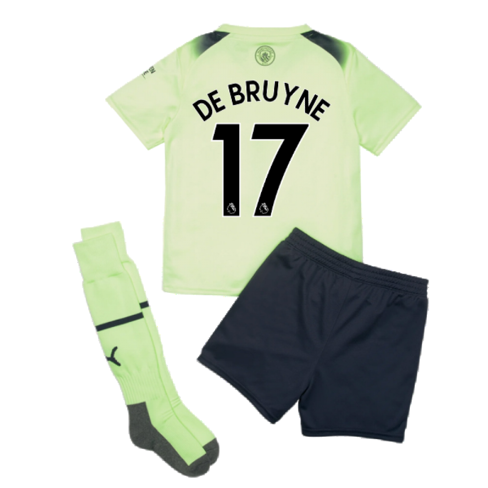 2022-2023 Man City Third Mini Kit (DE BRUYNE 17)