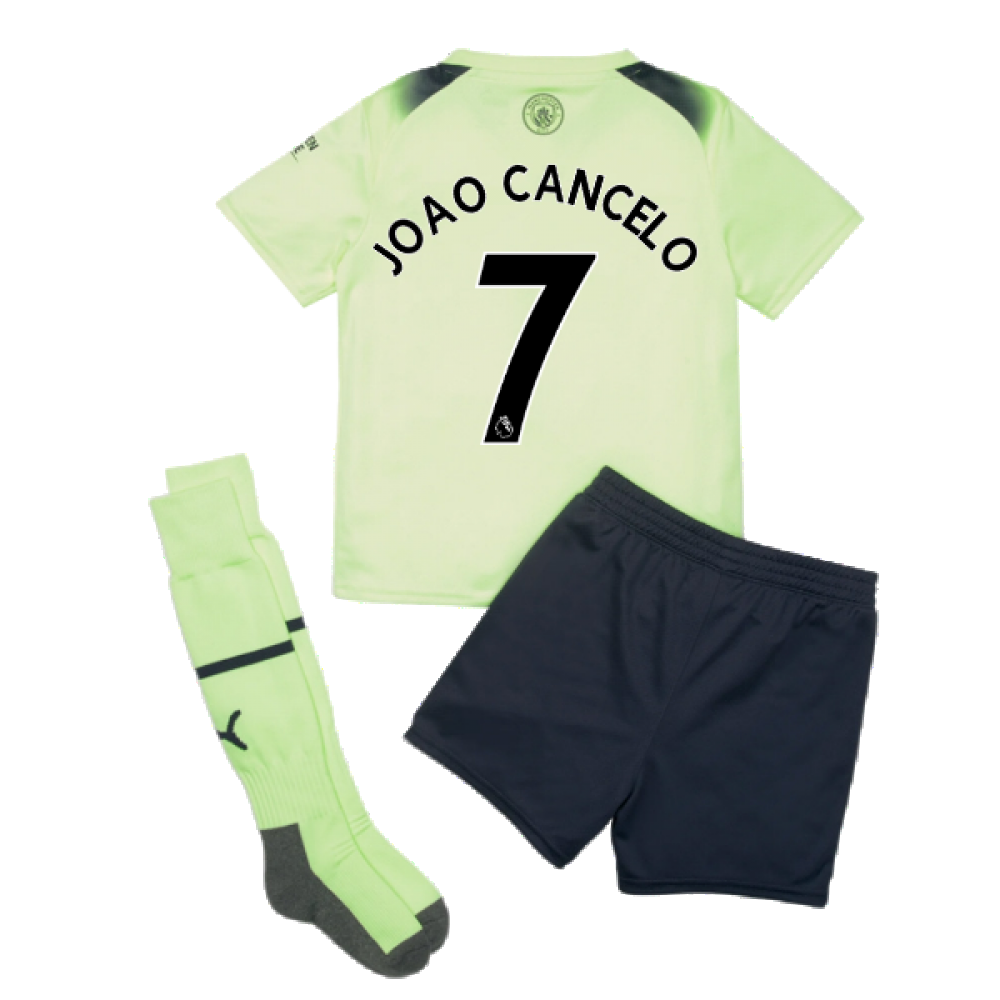 2022-2023 Man City Third Mini Kit (JOAO CANCELO 7)