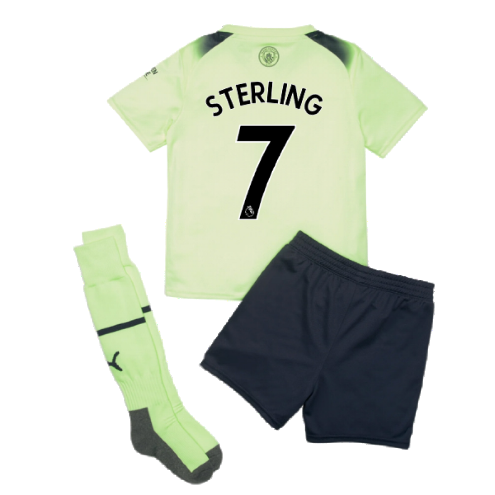 2022-2023 Man City Third Mini Kit (STERLING 7)