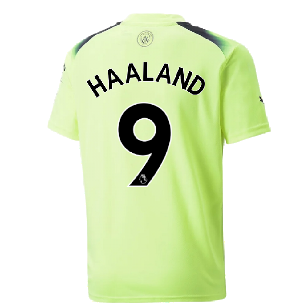 2022-2023 Man City Third Shirt (Kids) (HAALAND 9)