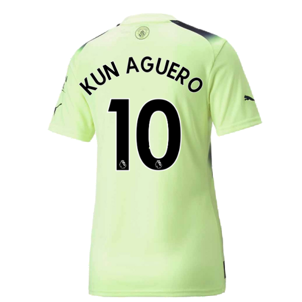 2022-2023 Man City Third Shirt (Ladies) (KUN AGUERO 10)