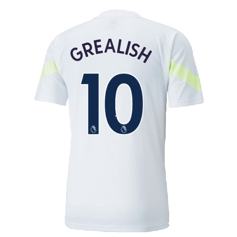 2022-2023 Man City Training Jersey (White) (GREALISH 10)