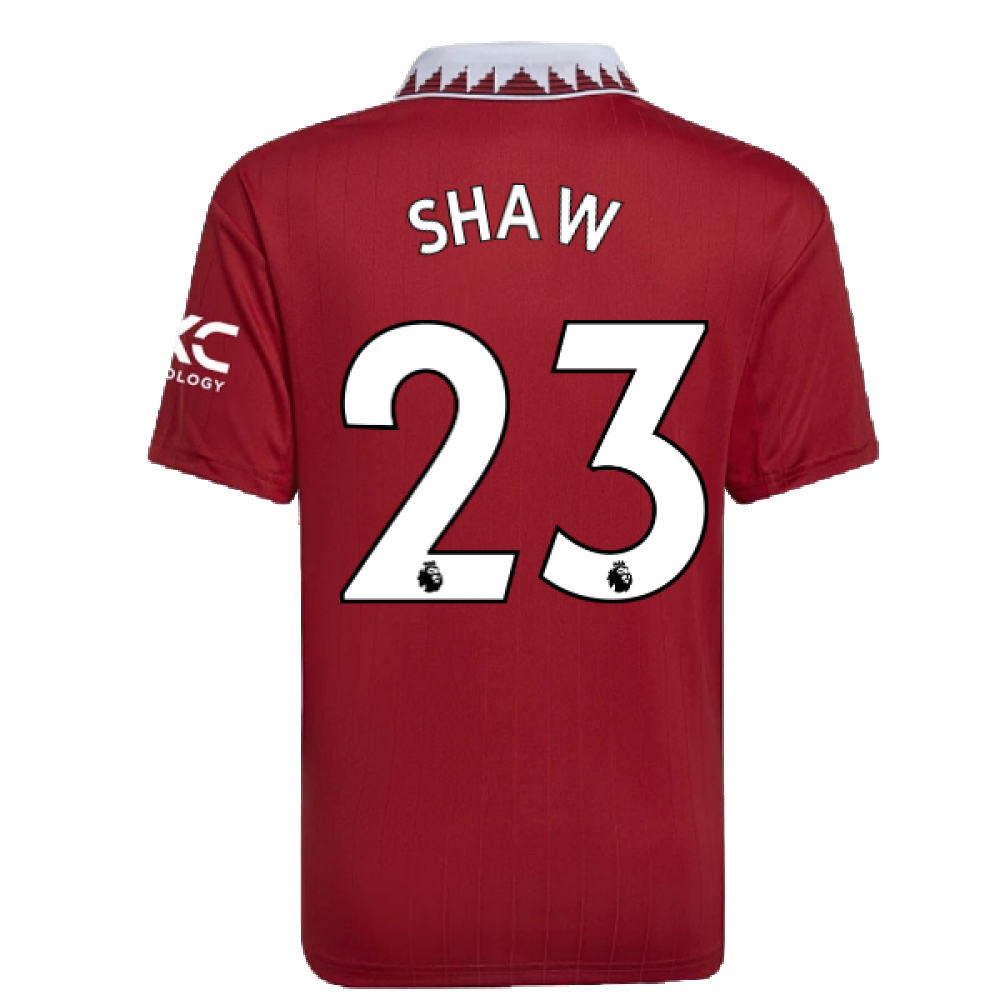 2022-2023 Man Utd Home Shirt (Kids) (SHAW 23)