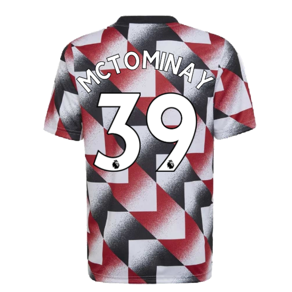 2022-2023 Man Utd Pre-Match Shirt (White) - Kids (McTOMINAY 39)