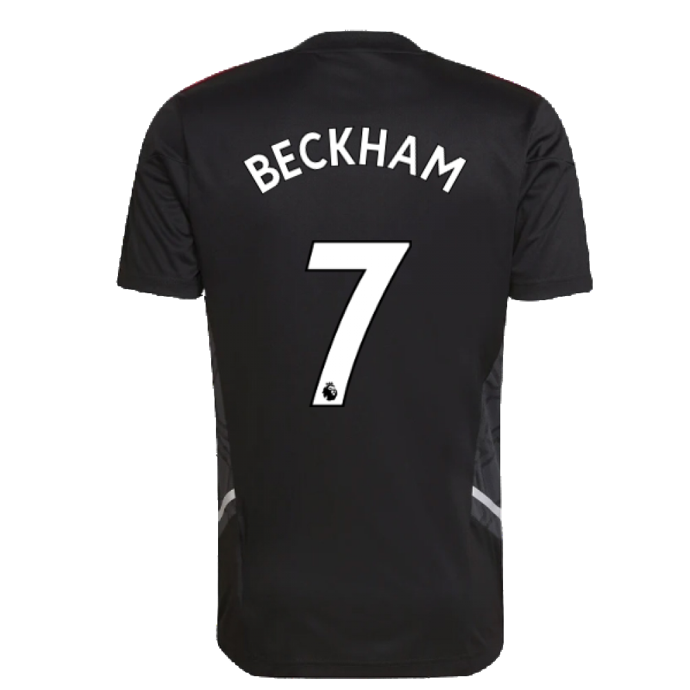 2022-2023 Man Utd Training Shirt (Black) (BECKHAM 7)