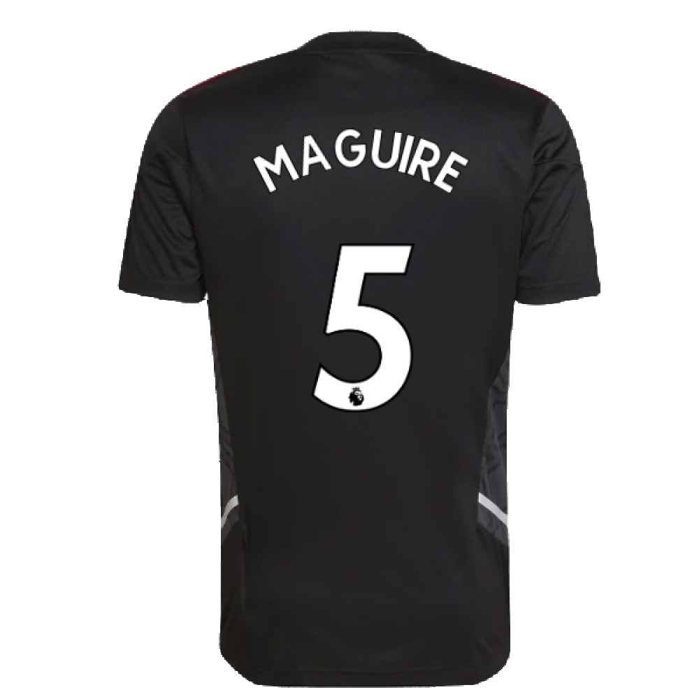 2022-2023 Man Utd Training Shirt (Black) (MAGUIRE 5)