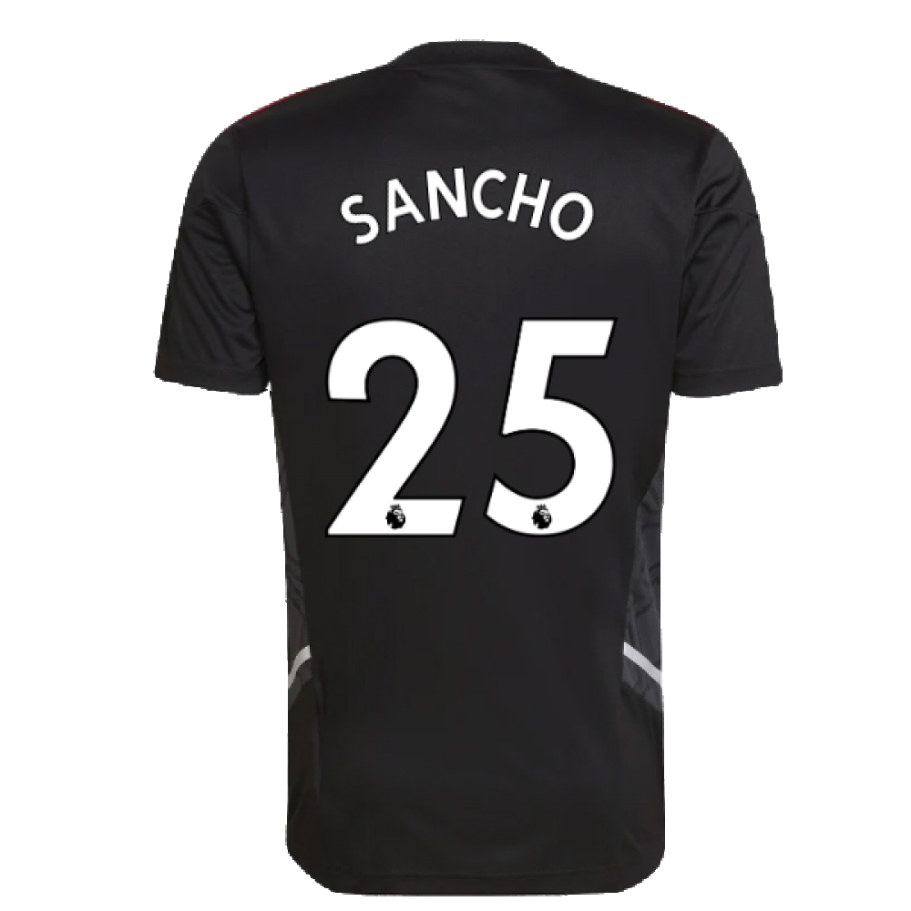 2022-2023 Man Utd Training Shirt (Black) (SANCHO 25)