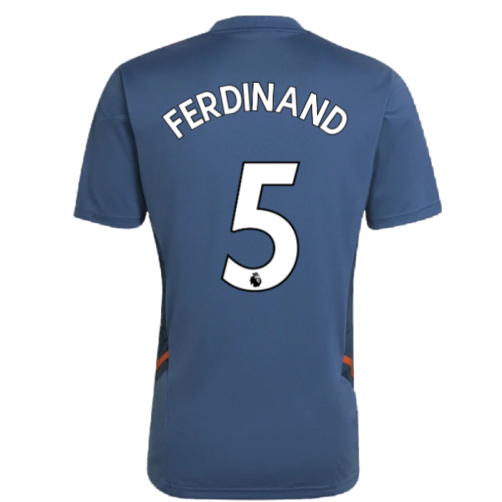 2022-2023 Man Utd Training Shirt (Blue) (FERDINAND 5)