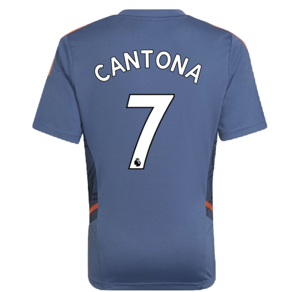 2022-2023 Man Utd Training Shirt (Blue) - Kids (CANTONA 7)