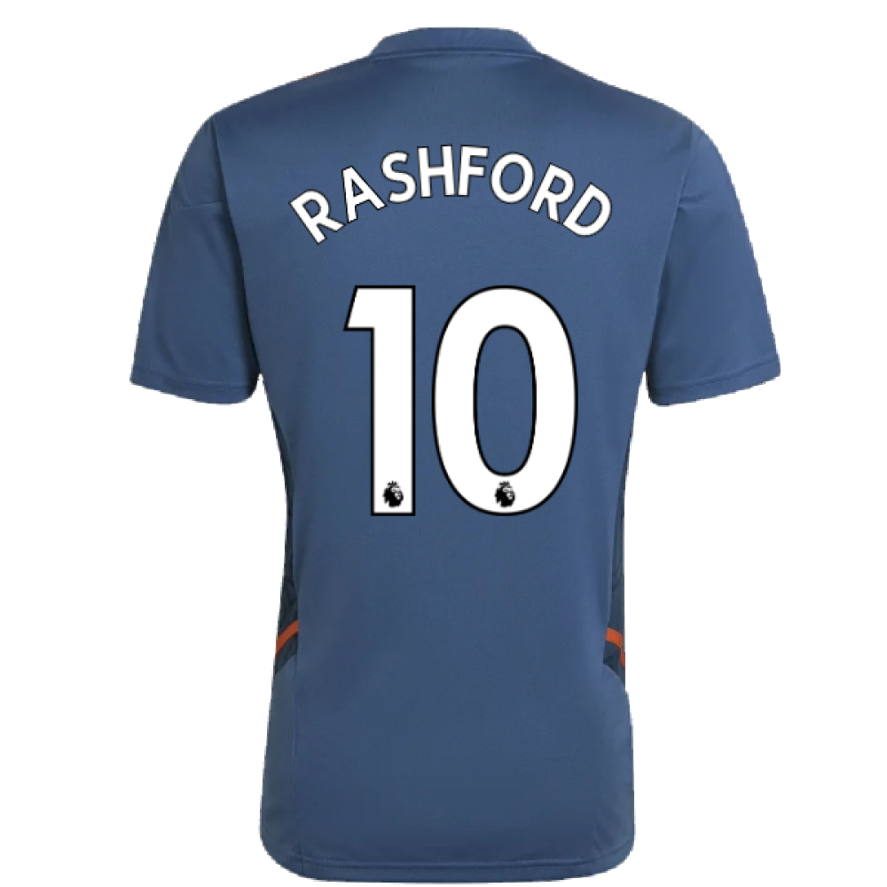 2022-2023 Man Utd Training Shirt (Blue) (RASHFORD 10)