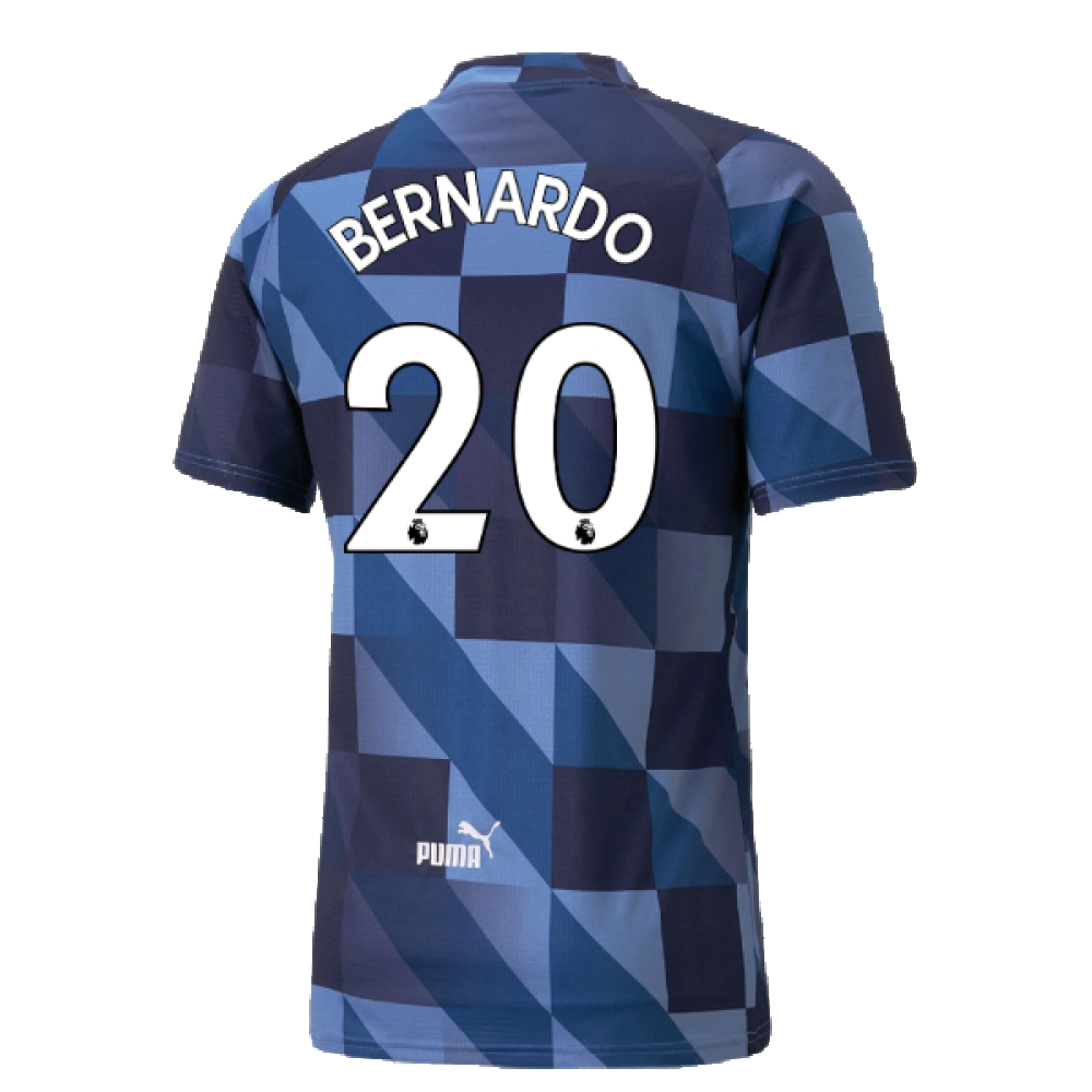 2022-2023 Manchester City Pre-Match Jersey (Blue-Navy) (Bernardo 20)