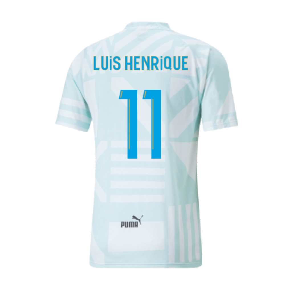 2022-2023 Marseille Pre-Match Jersey (Blue) (LUIS HENRIQUE 11)