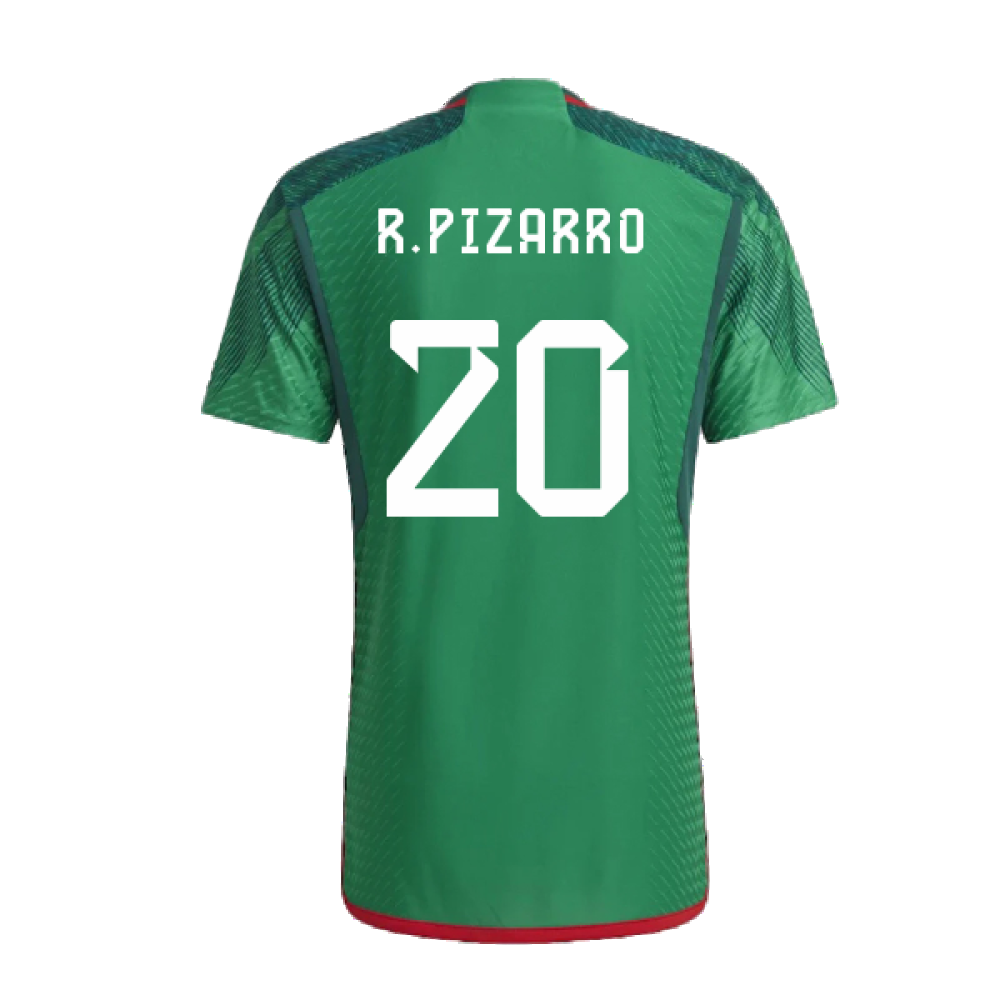 2022-2023 Mexico Authentic Home Shirt (R.PIZARRO 20)