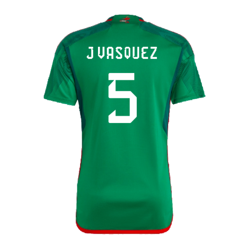 2022-2023 Mexico Home Shirt (J VASQUEZ 5)